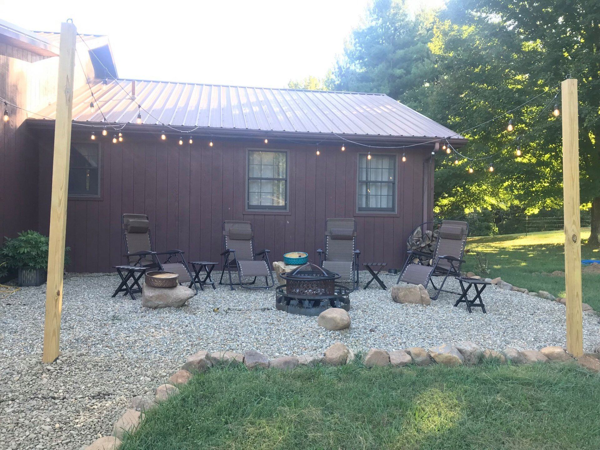Backyard with Four Chairs — Unicoi, TN — Ridge Land Gardens