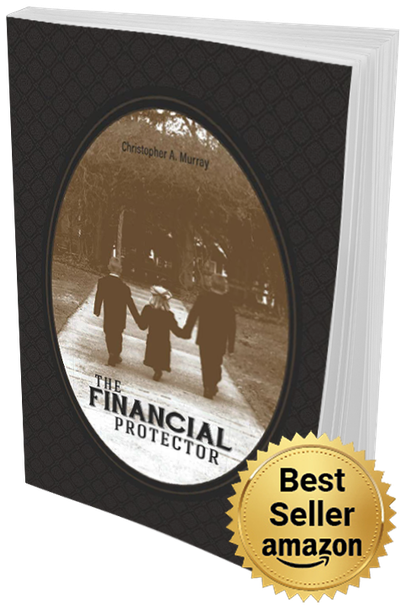 Book cover titled “Financial Protector” with a gold “Best Seller amazon” badge