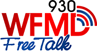 930 WFMD Free Talk logo in red and blue with radio waves