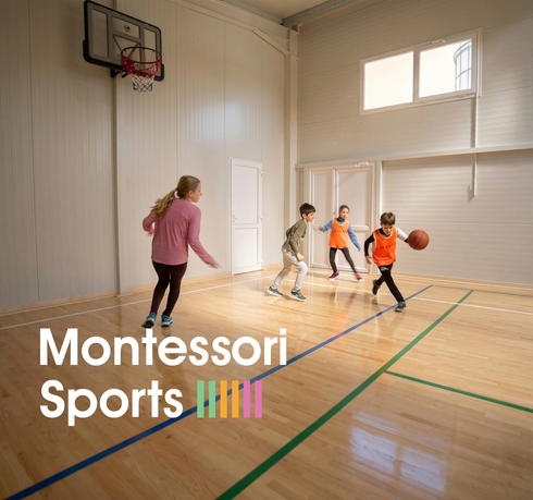 Una dintre salile de sport a Liceului Montessori Cluj
