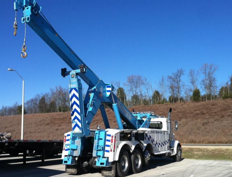 Blue Tow Truck — Roxboro, NC — Brann’s Wrecker Service Inc