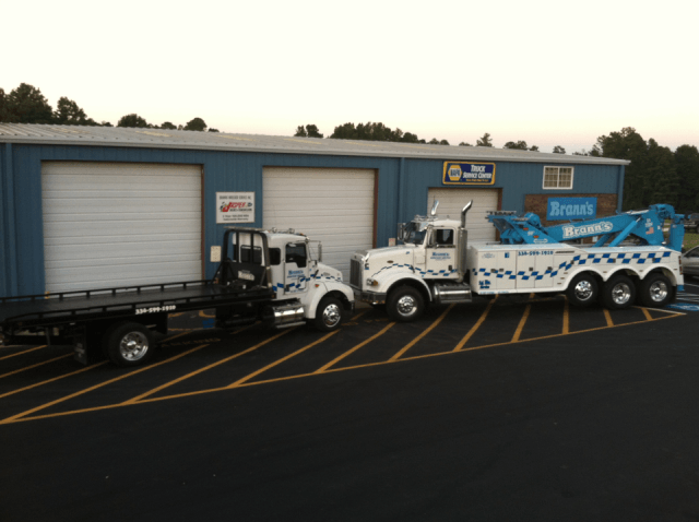 Two Trucks — Roxboro, NC — Brann’s Wrecker Service Inc