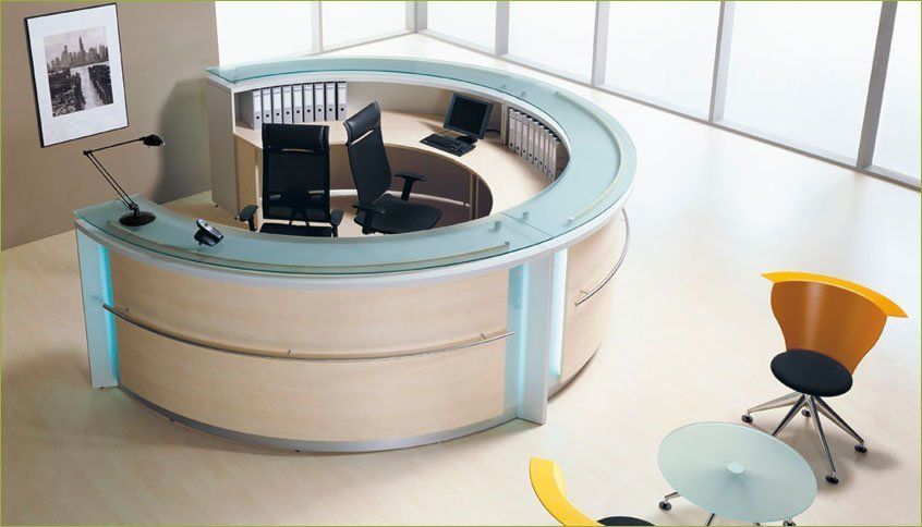 Round style front desk