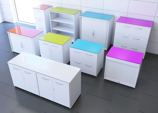 Colourful cabinets