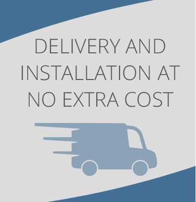 Delivery and installation at no extra cost
