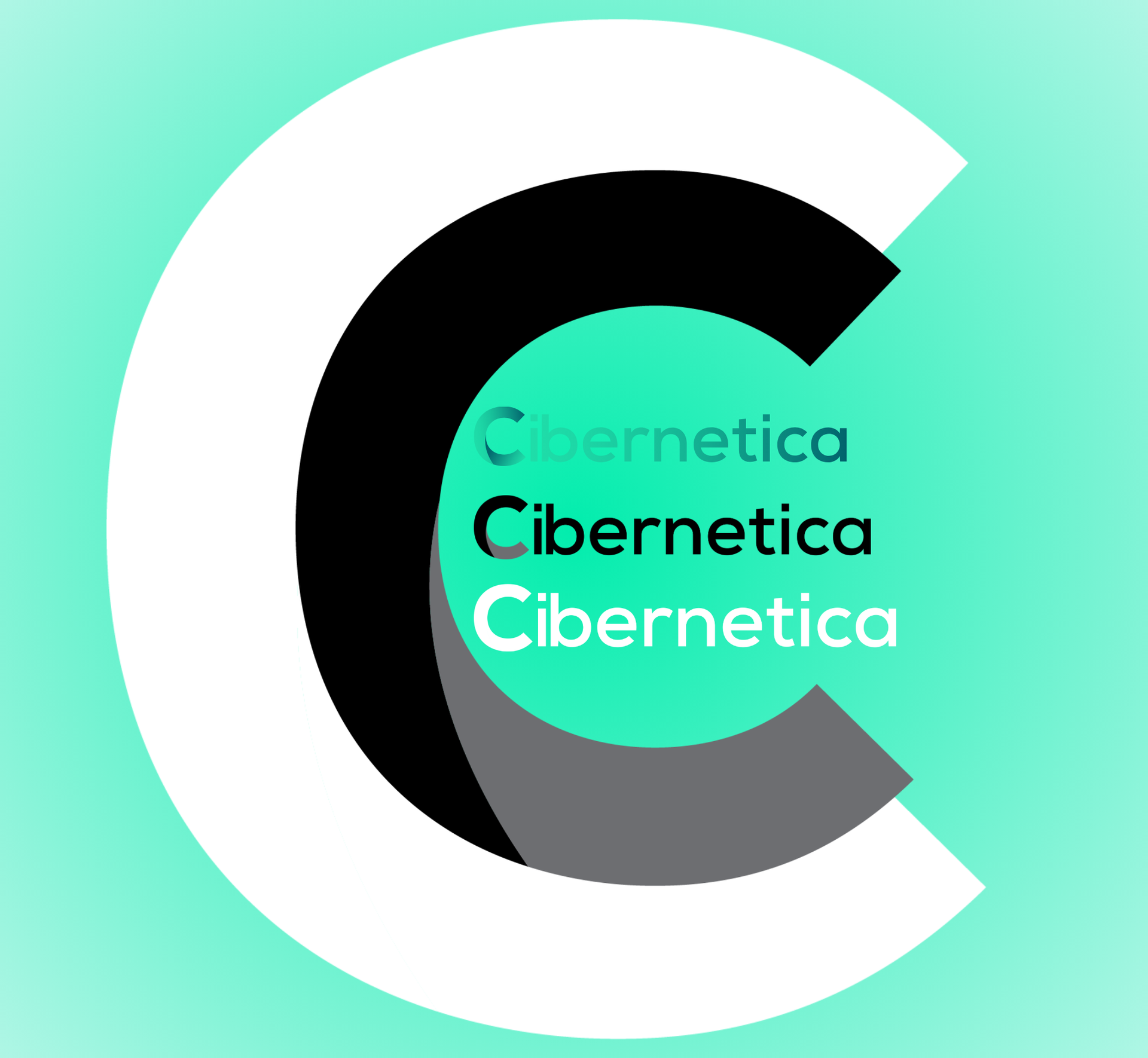 A logo for a company called cibernetica