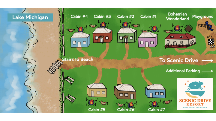 Map of Scenic Drive Resort