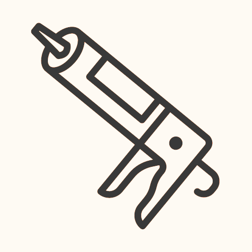 Sealing gun representing SOUND CRAWLS's use of premium materials for effective energy-saving home seals.
