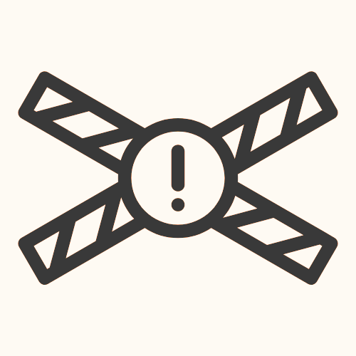 Warning barrier image, embodying SOUND CRAWLS's commitment to preventive measures and robust home protection.