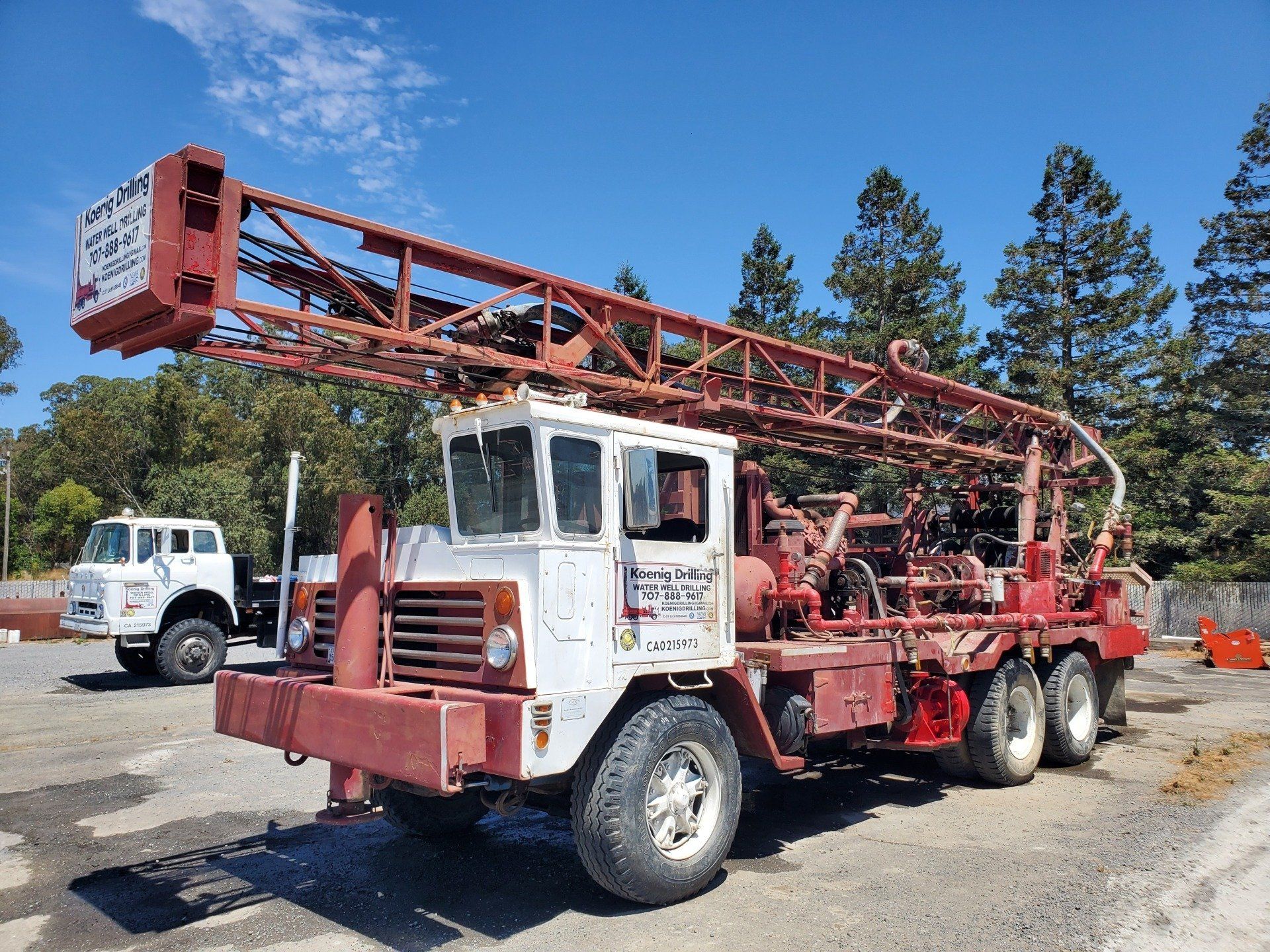 Two Truck Parked - Sonoma, CA - Koenig Drilling