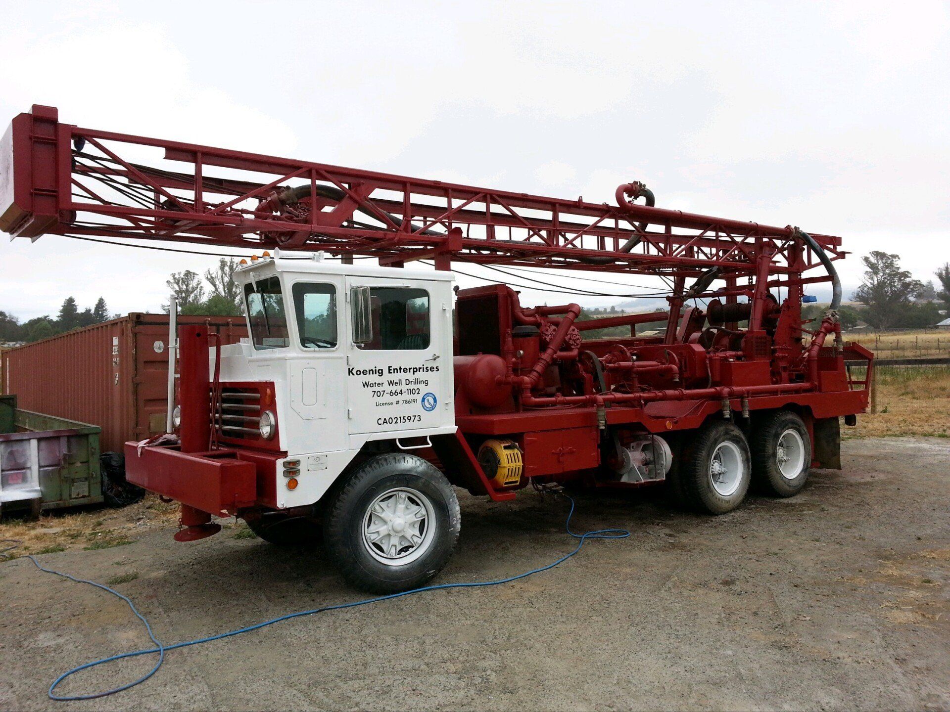 Red Truck - Sonoma, CA - Koenig Drilling