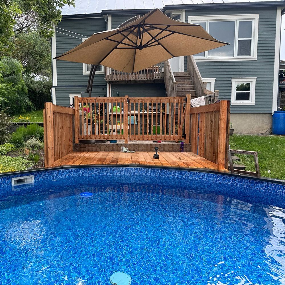 Deck Near Swimming Pool
