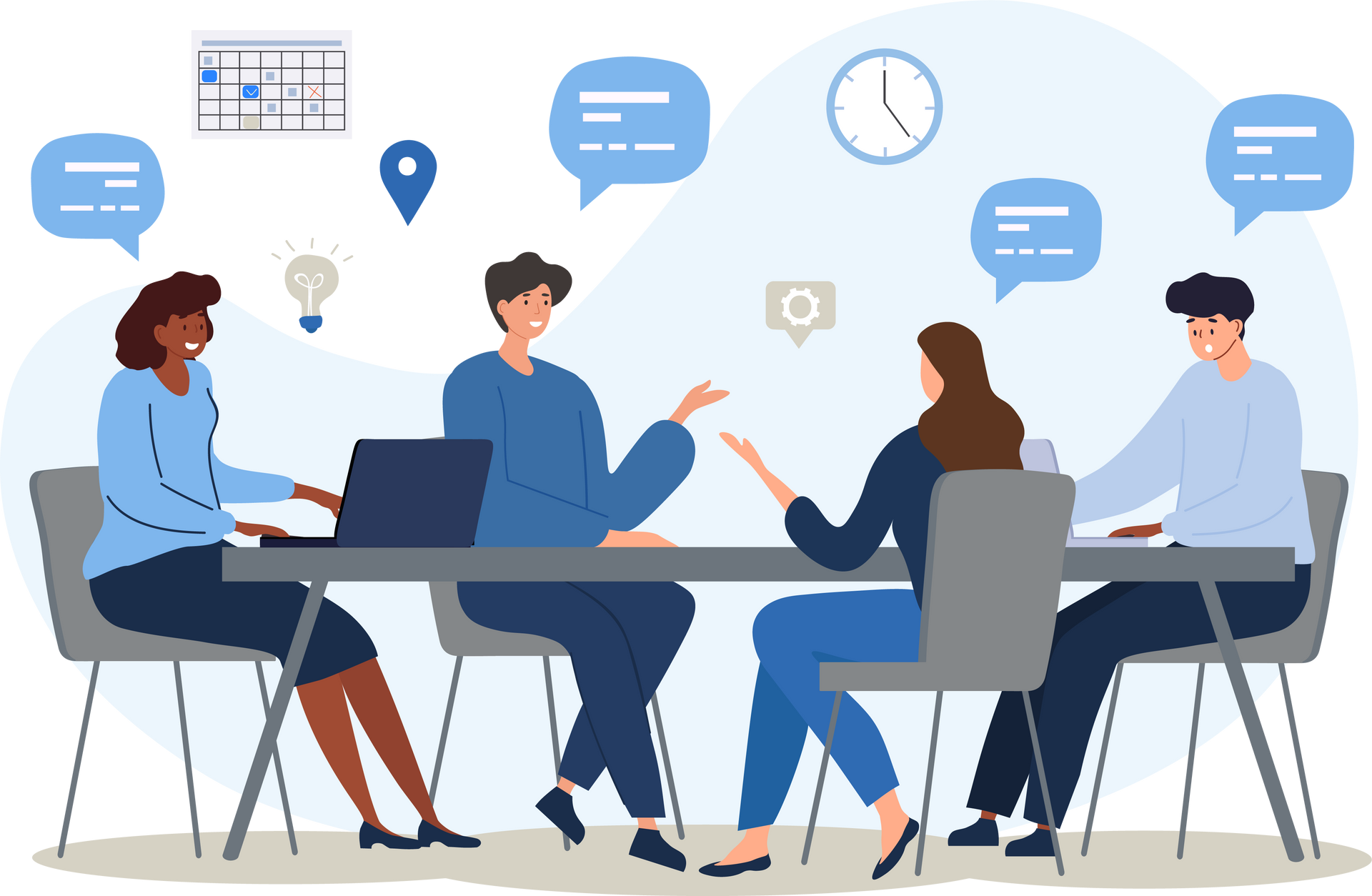 A man and a woman are signing a document with a pencil.