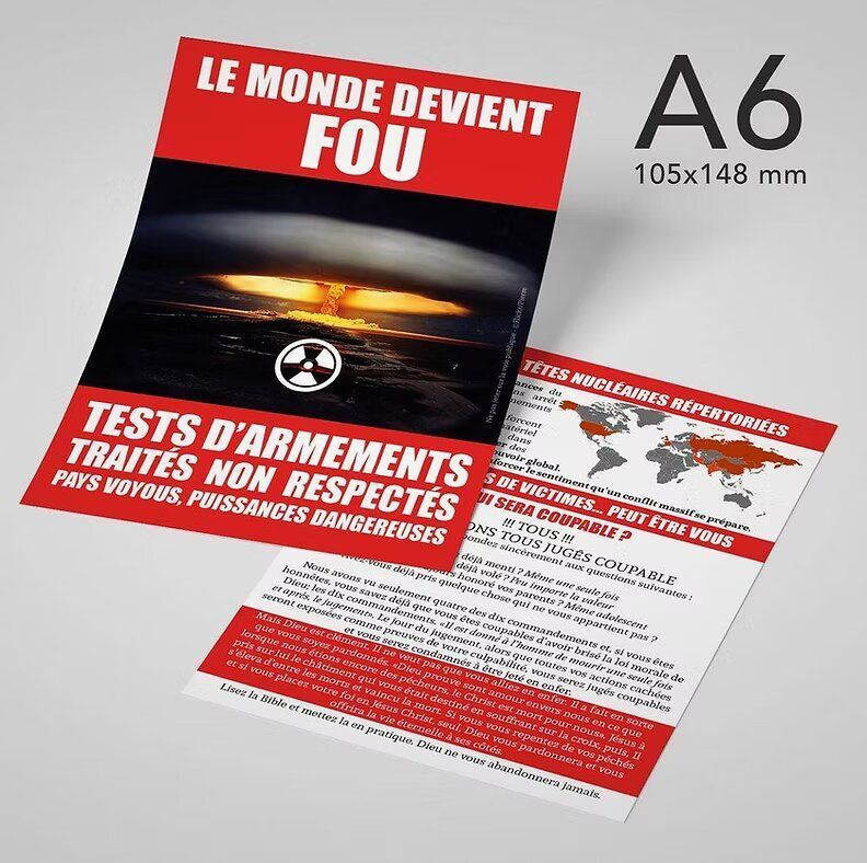 A flyer that says le monde devient fou on it