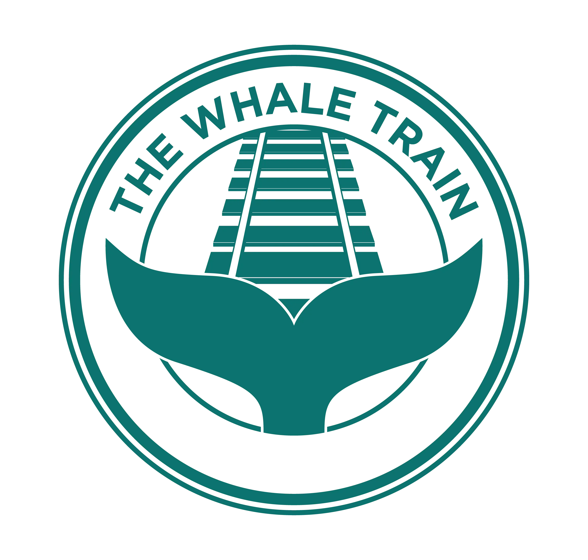 The Whale Train Logo in Green