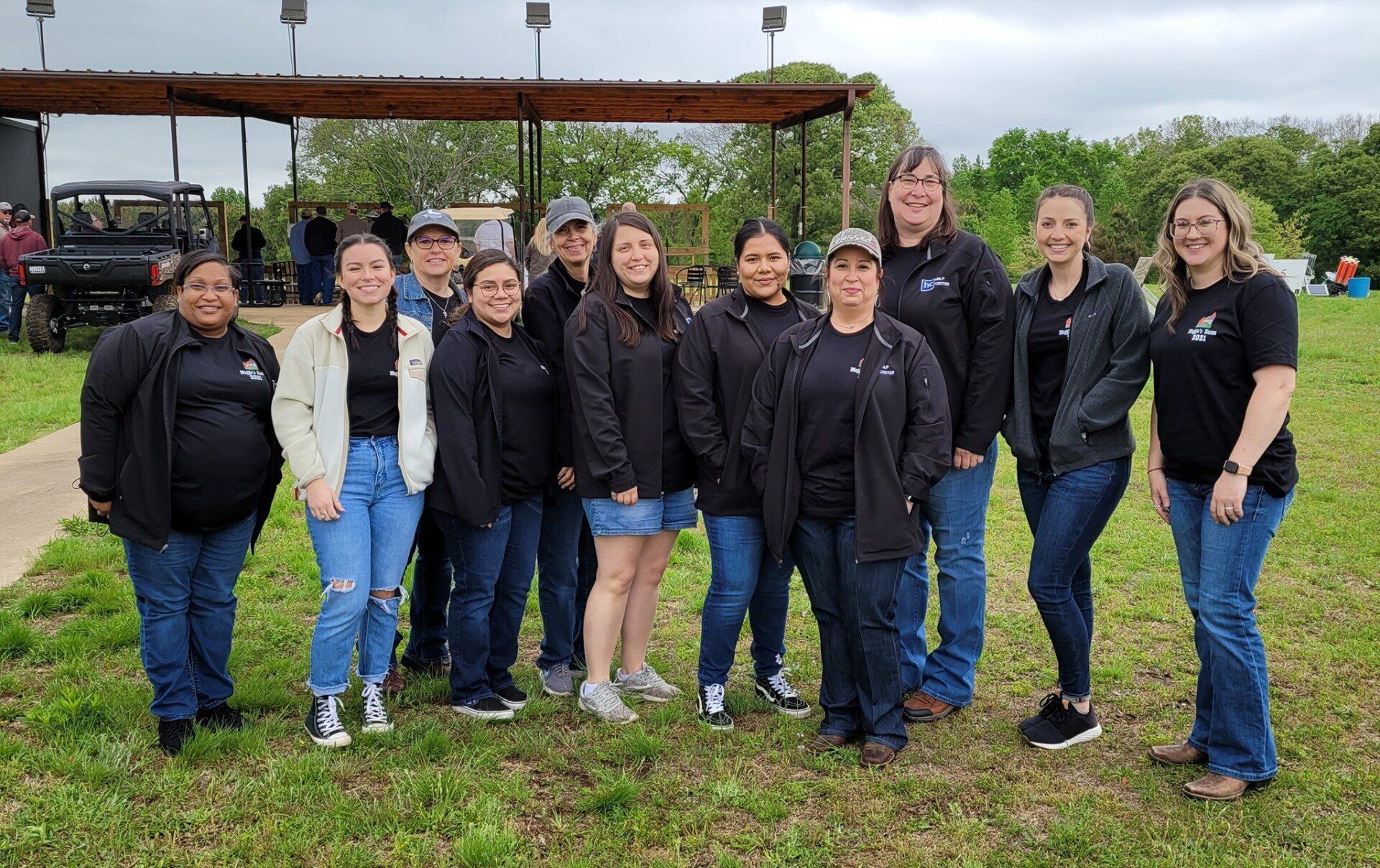 Henderson County Help Center Volunteer Group posing for photo