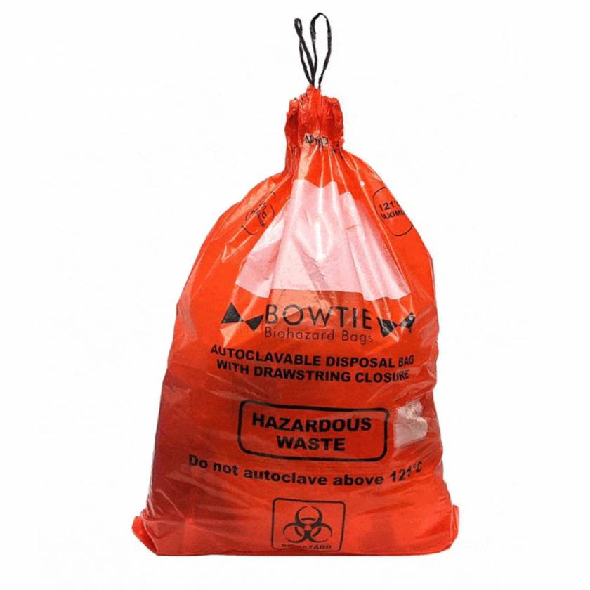 Bio-Hazard drawstring Waste Bags