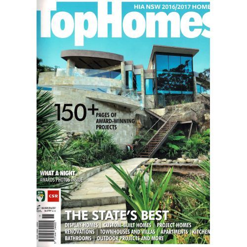 The cover of tophomes magazine shows a house on the cover