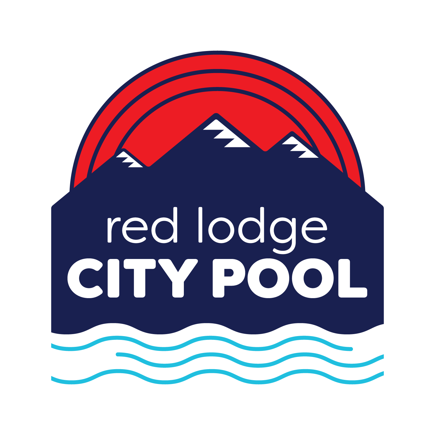 Red Lodge city pool logo