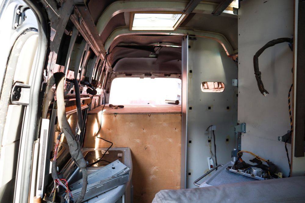 The Inside of a Van That is Being Remodeled — Darwin Caravan & RV Centre In Berrimah, NT