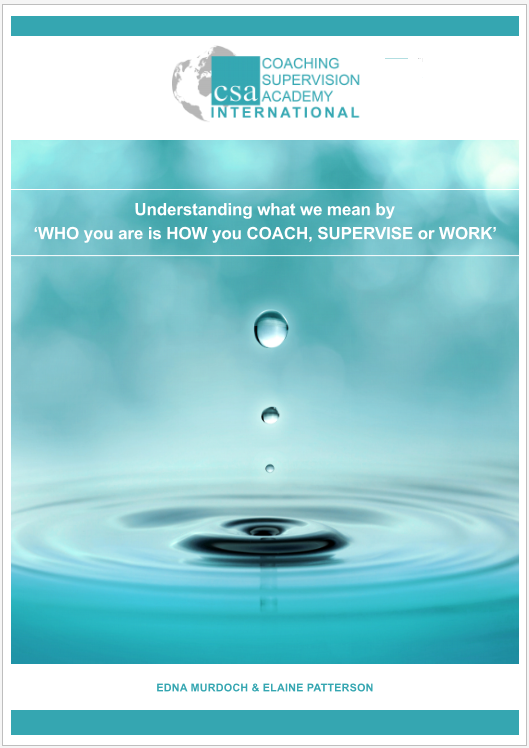 Who you are is how you supervise