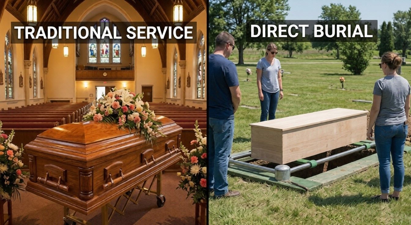Direct Burial vs. Traditional Funeral Service