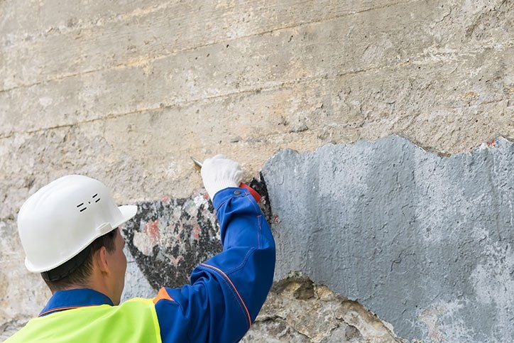 Man Removes the Graffiti — Kingsport, TN — C&E Cleaning Services