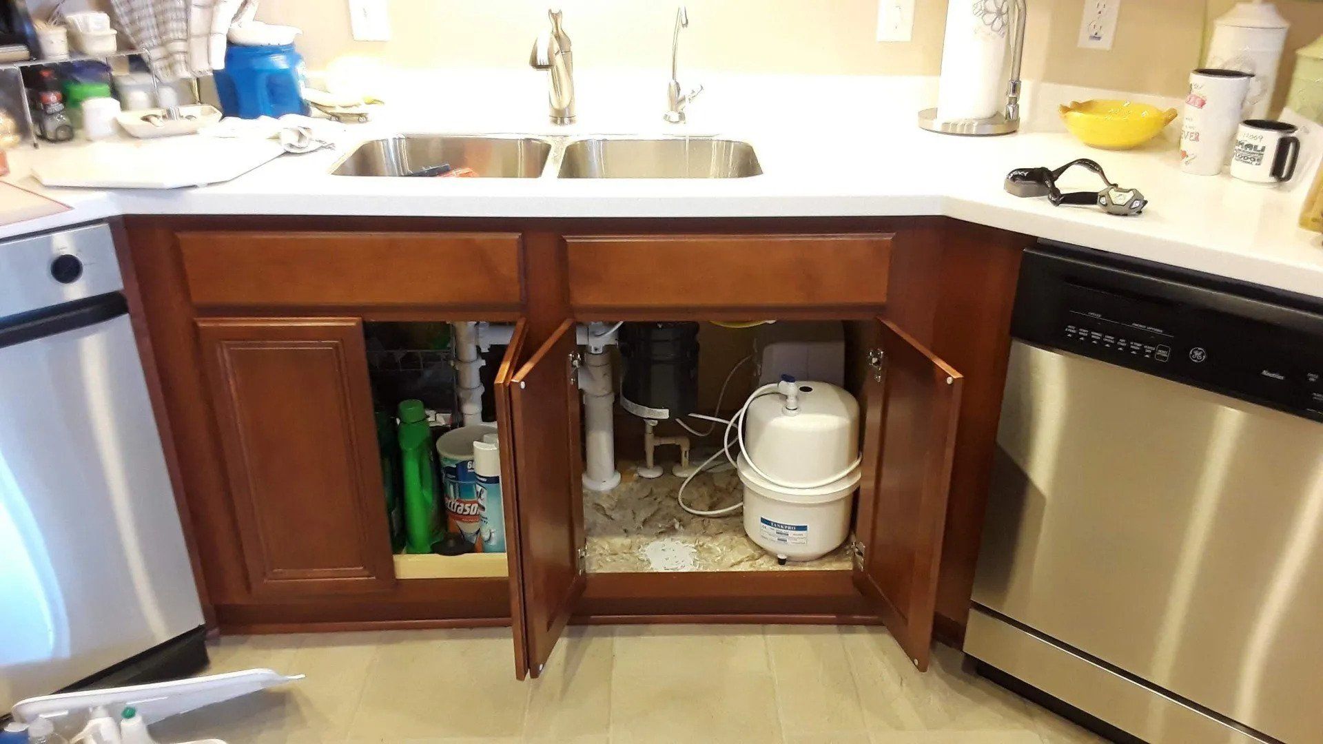 Cabinet Under the Sink — Orlando, FL — Florida Pure Water Solutions