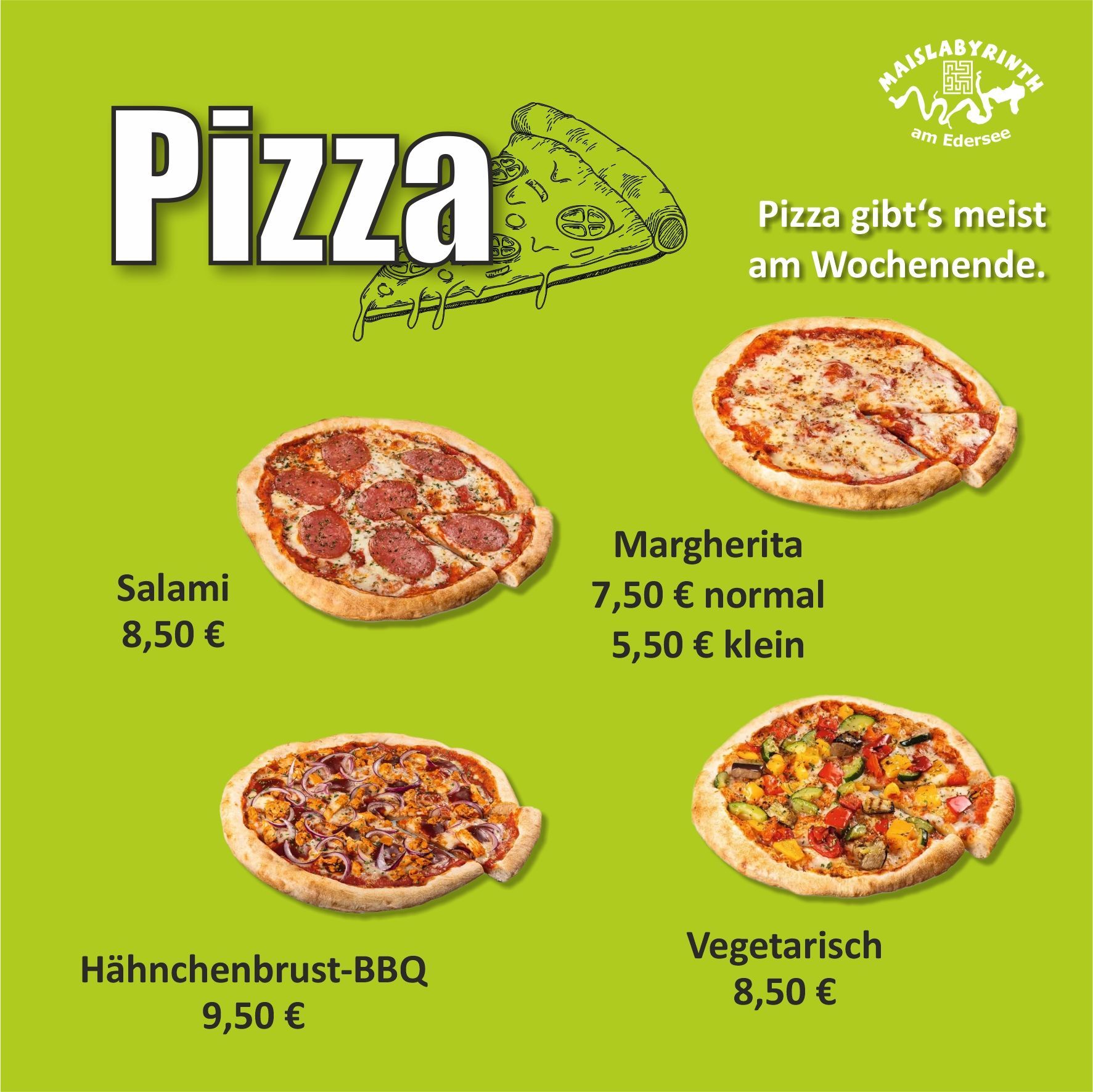 Speisekarte - Pizza