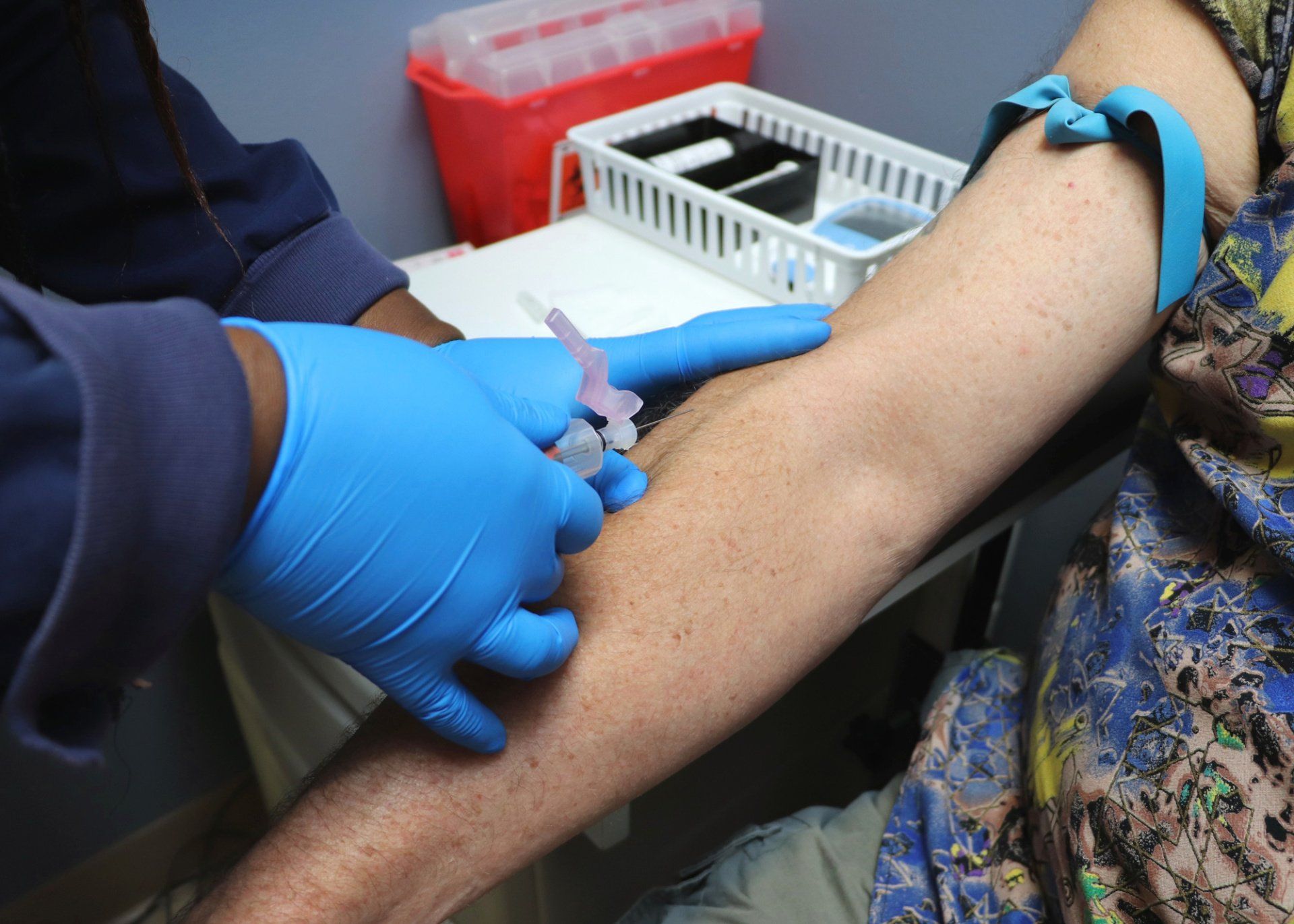 Getting Blood Sample — Allan Hatch, MD in Benton, AR