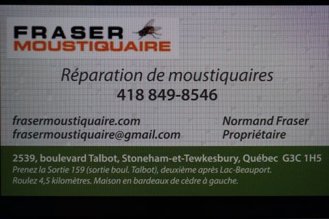 Réparation Moustiquaire Porte Patio Compagnie Quebec