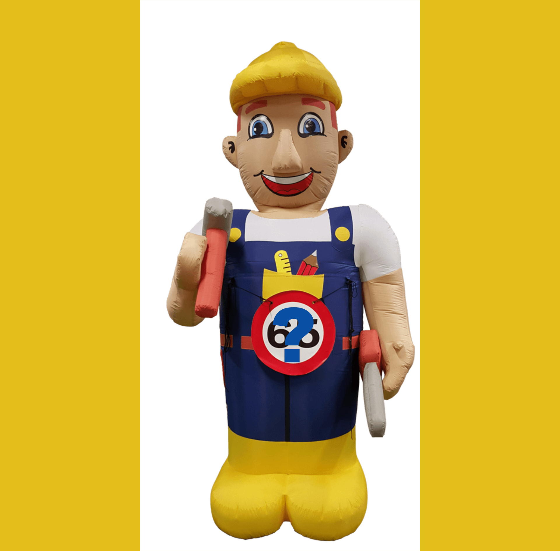 Klusser bob de bouwer bouwvakker pop opblaasbaar