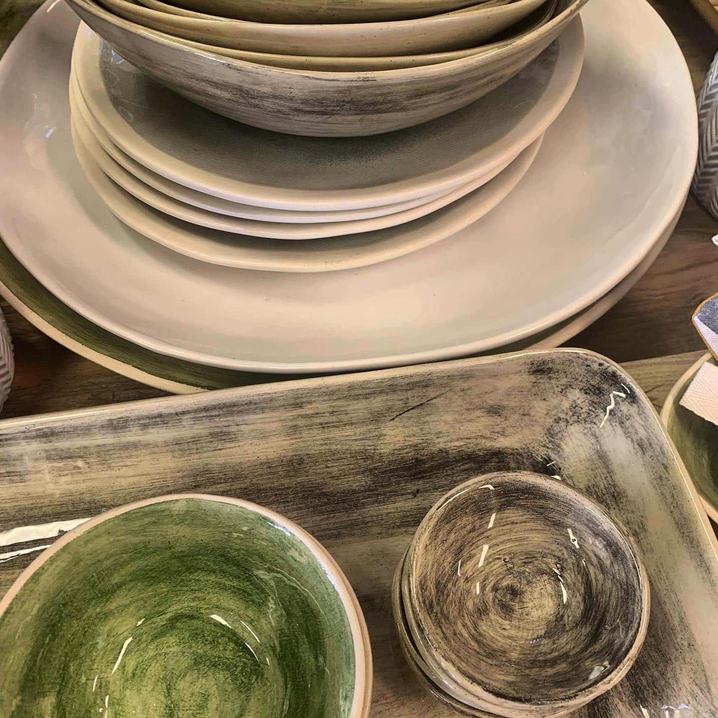 Stack of Rustic, Ceramic Plates — Decadence Gifts & Homewares in Springsure, QLD