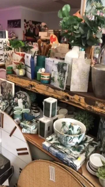 Shelves in a Shop Filled — Decadence Gifts & Homewares in Springsure, QLD