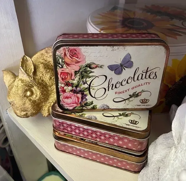 Stacked Floral and Polka Dot Chocolate— Decadence Gifts & Homewares in Springsure, QLD