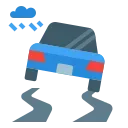 Poor weather or road conditions