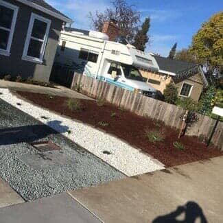 Landscape with White Stone — Fencing in San Leandro, CA