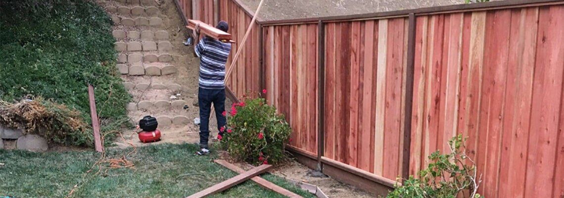 Wood Fence Installation — San Leandro, CA — Garcia Fencing Landscaping and Tree Service