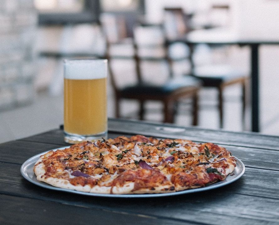 beer and pizza
