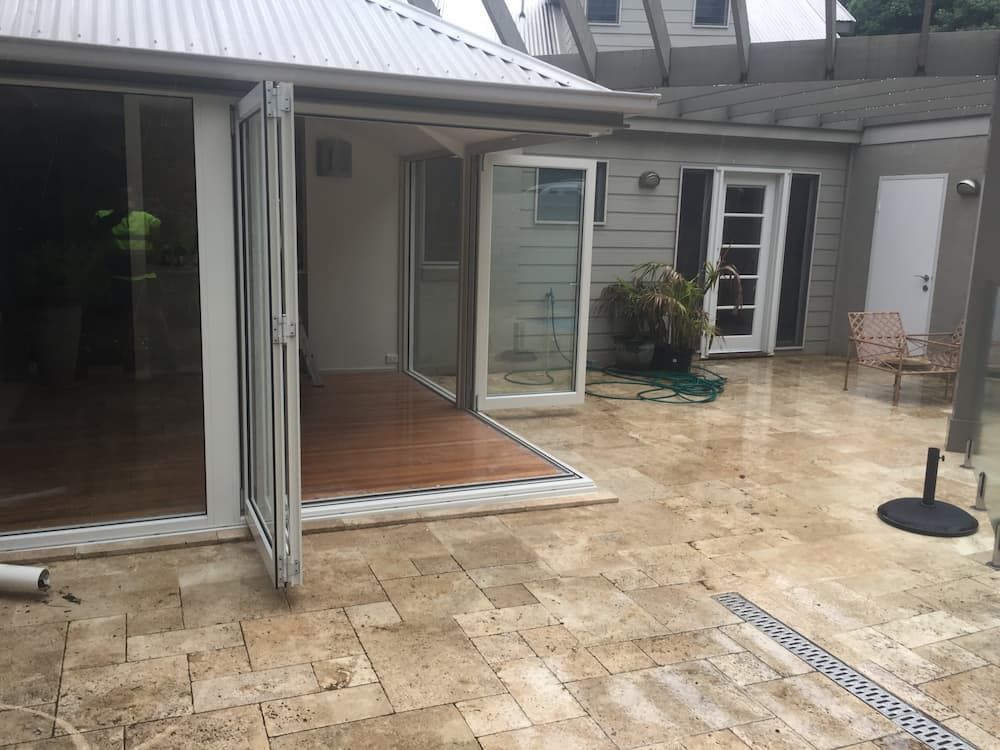 A House With A Patio And Sliding Glass Doors — South Coast Glass In South Nowra, NSW