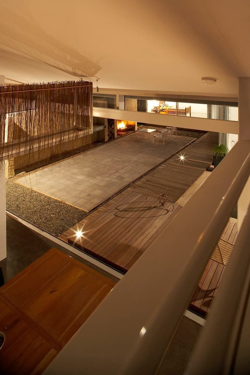 An Aerial View Of A Building With A Wooden Floor — South Coast Glass In South Nowra, NSW