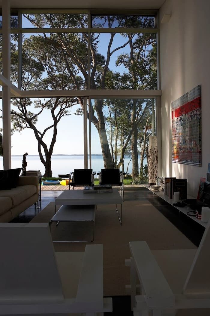 A Living Room With A View Of The Ocean And Trees — South Coast Glass In South Nowra, NSW