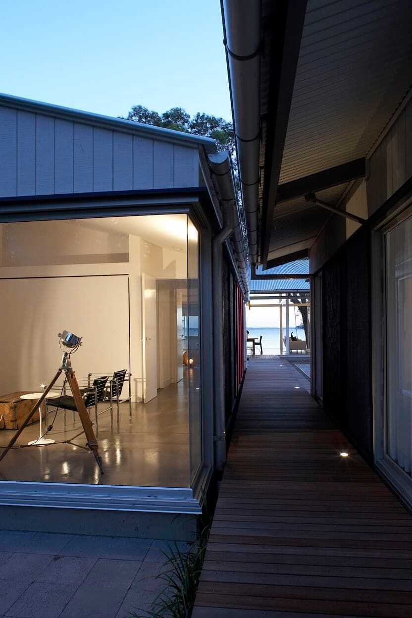 A Long Hallway Between Two Buildings With A Telescope In The Middle — South Coast Glass In South Nowra, NSW