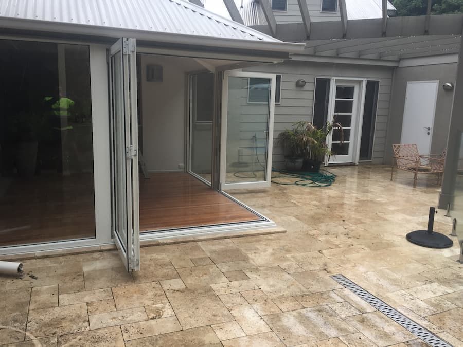 A House With A Patio And Sliding Glass Doors — South Coast Glass In South Nowra, NSW