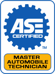 An ase certified master automobile technician logo