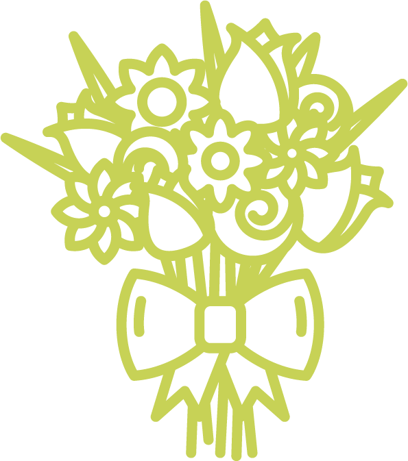 green flowers icon