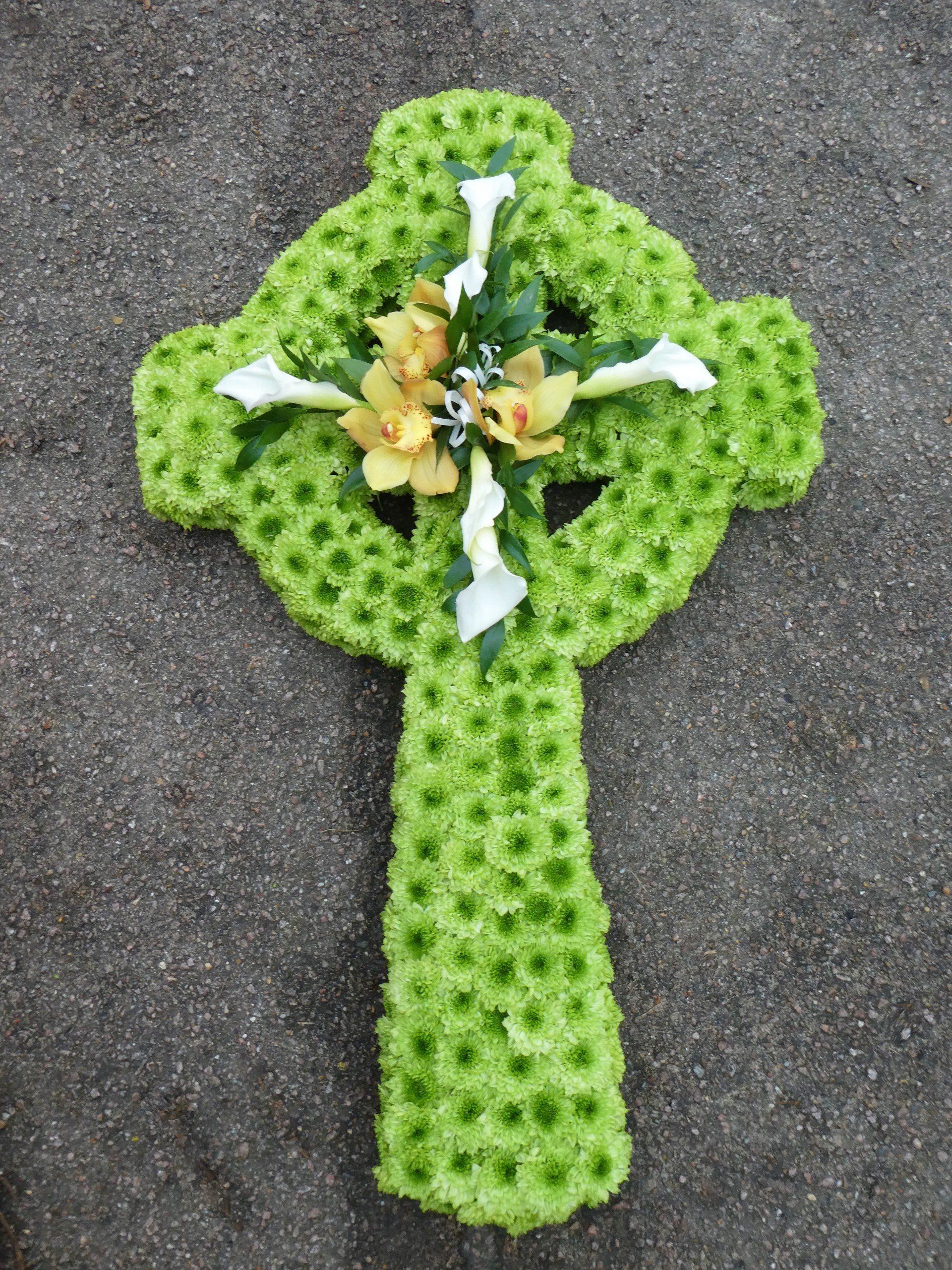 16.  Bespoke Pansy 24” x 20” in violet and lilac