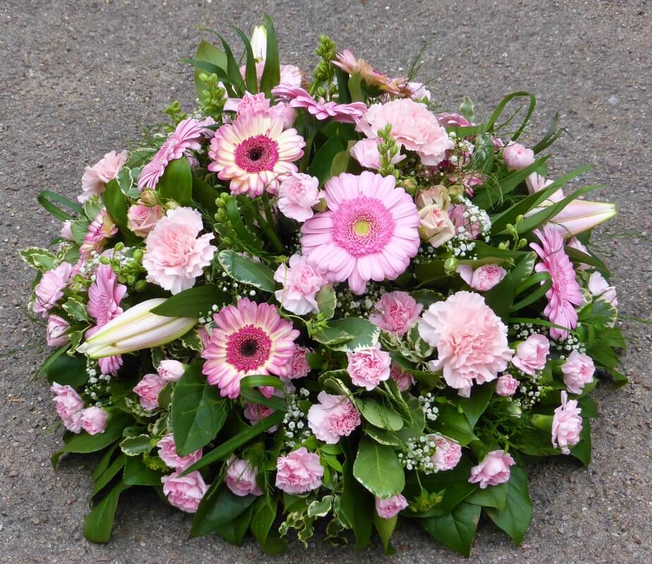 23.  12” posy in all pink