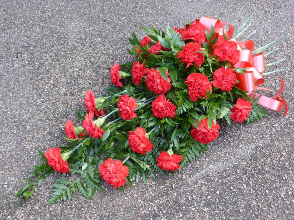 30. Red Carnation spray