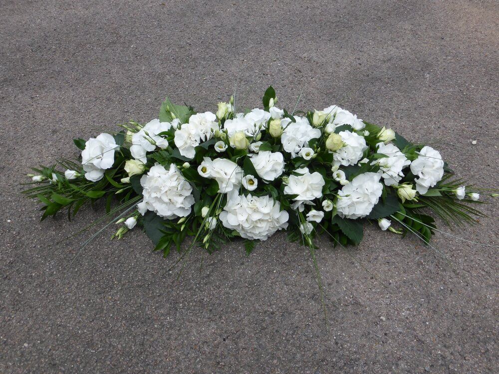 26. White spray of Roses, Hydrangeas and Lisianthus